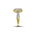 thumbnail image 2 of FB Jewels 14kt Yellow Gold Womens Round Diamond Circle Cluster Ring 1.00 Cttw, 2 of 2