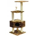 thumbnail image 1 of Go Pet Club F85 Arbre à Chat Condo Maison Mobilier, Marron, 1 of 1