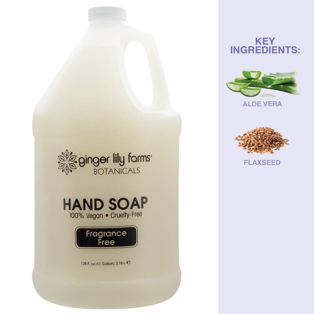 Ginger Lily Farms Botanicals All Purpose Liquid Hand Soap Refill Fragrance Free 100 Vegan Cruelty Free 1 Gallon Unscented 128 Fl Oz 1 Pack Walmart Com Walmart Com