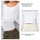 thumbnail image 3 of Blusa de manga larga acanalada, blusa de manga larga para mujer, blusa ajustada de manga larga acanalada, blusa de manga larga para mujer, elegante y moderna, 3 of 8