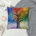 thumbnail image 2 of Chilfamy Throw Pillow Cover Colorful Tree Season Life Beautiful Art Big Branch Leaves Nature Decor Lumbar Pillow Case Cushion for Sofa Couch Bed White, 2 of 5