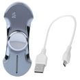 thumbnail image 1 of Moda USB de carga encendedor de cigarrillos al aire libre barbacoa encendedor dedo giratorio juguete hombres giftbrushed plata, 1 of 8