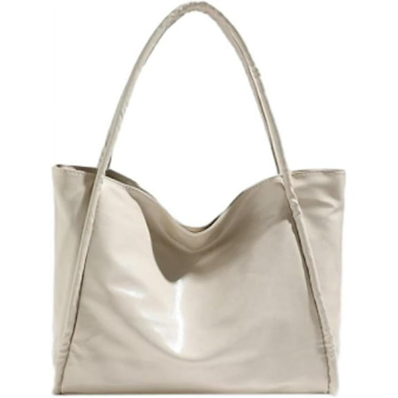 HMSHA Slouchy Hobo Bags for Women Tote Bag Retro PU Leather Crossbody Purse Soft Shoulder Purses Large Work College Handbags