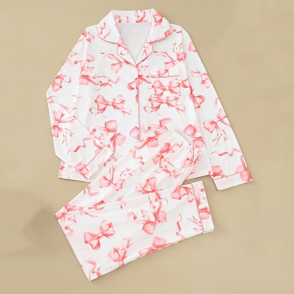 Vetsdori Womens Long Sleeve Pajamas Sets Casual Button up Nightwear Soft Sleepwear 2 Pieces Pj Sets Pajamas for Women