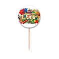 thumbnail image 1 of Panda Great Wall Imperial  China Toothpick Flags Round Labels Party Decoration, 1 of 3