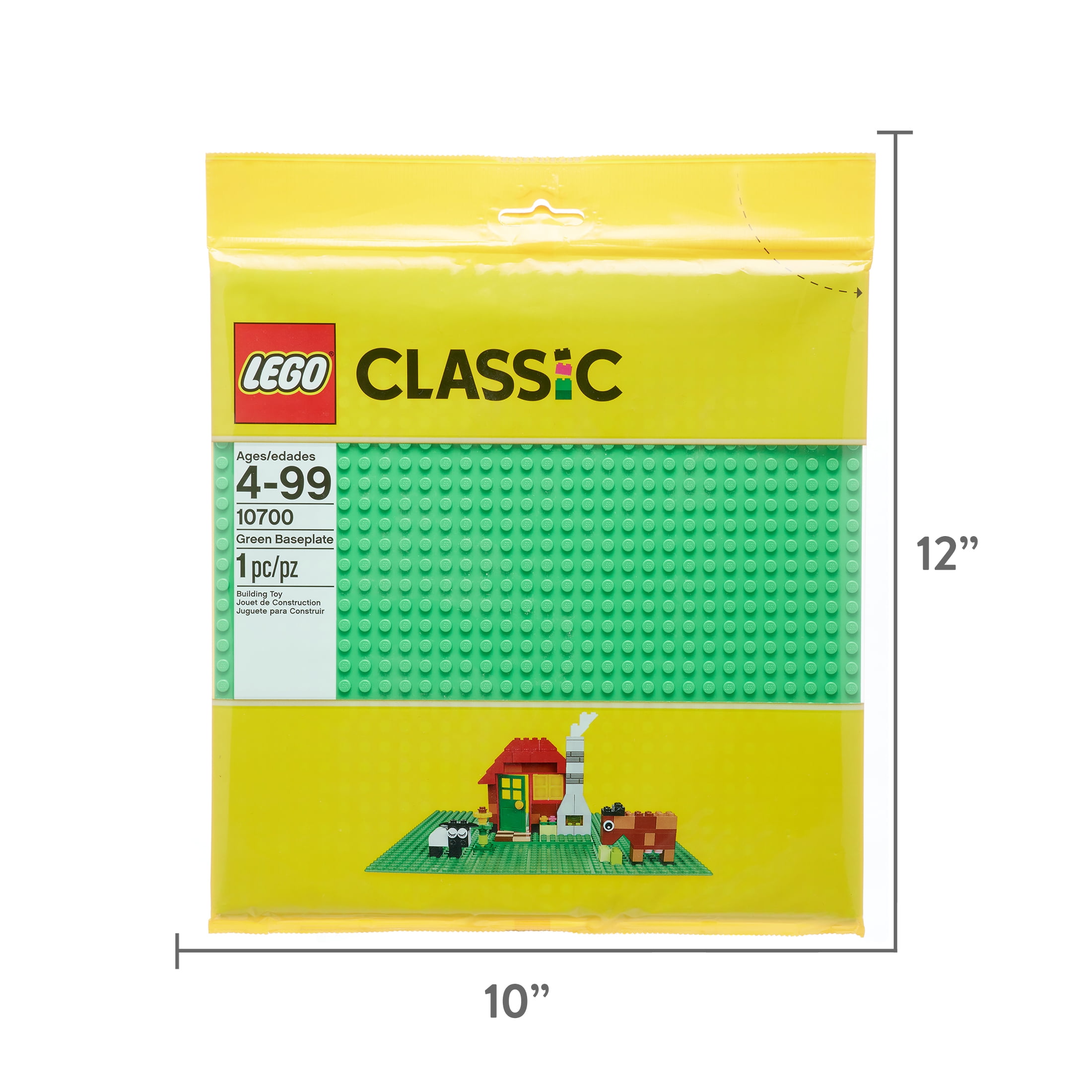 Large Building Base for Kids and Adults General Jim/’s Classic Green Baseplate for Brick Building Creations 8 Pieces 10in x 10in
