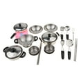 thumbnail image 3 of 20 Piezas de Juguete de Cocina Perfke Utensilios de Cocina Acero Inoxidable, 3 of 9