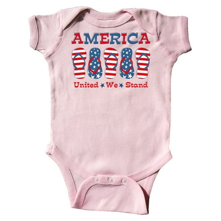 

Inktastic Flip Flop America Gift Baby Girl Bodysuit