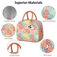 thumbnail image 4 of Lunch Bag Lunch Box for Women Reusable Insulated Lunch Bags,Water-Resistant Colorful Sea Corals Cooler Lunch Tote Bag, Large Capacity for Work Travel Picnic, 4 of 6