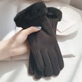 thumbnail image 2 of CYSFASHION Winter Gloves Women Fitness Touchscreen Cozy Casual Fleece Thermal Gloves Black, 2 of 9