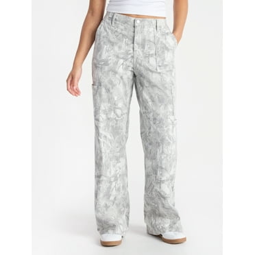 No Boundaries Wide Leg Cargo Pants, 31.5'' Inseam, Women's and Women's Plus XXS-4X