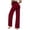 Wine, variant on PInxai Wide Leg Pants Women High Elastic Waisted Loose Comfy Casual Workout Pants Running Yoga Pants Solid Color,Wine,XS