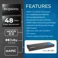 thumbnail image 6 of OREI 8K@60Hz 4-port HDMI™ Switch (eARC) (BK-4929), 6 of 10