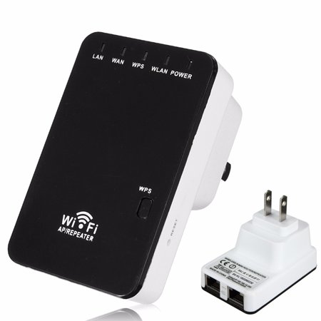 Cat5e/6 Mini Extender - 300Mbps Wireless-N Mini Router WiFi Range Extender/Access Point Booster Amplifier Wireless N Mini Router Travel-Size Design