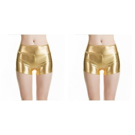 2 Pack Women Solid Bare Imitation Leather Lingerie Pants Slim Short Pants Aprons for Women Short Women s Shorts plus Size Denim Swim Shorts Women Shorts Jumpsuit for Women Workout Skirts for Women