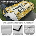 thumbnail image 5 of Yuyamidu Cute Bee Golf Cart Seat Covers for 2-Seat Golf Cart, Daisy Golf Cart Seat Towel Blanket for Club Car Travel Sports Accessories Decor, Yellow, 5 of 7