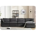 thumbnail image 3 of Tabaray 130'' Modular Sectional Couch, 5 Seat Upholstered L Shaped Sofa Couch with Convertible Chaise Lounge, Modern Corner Sofa Couch with 6 Pillow for Living Room, Office,, 3 of 9