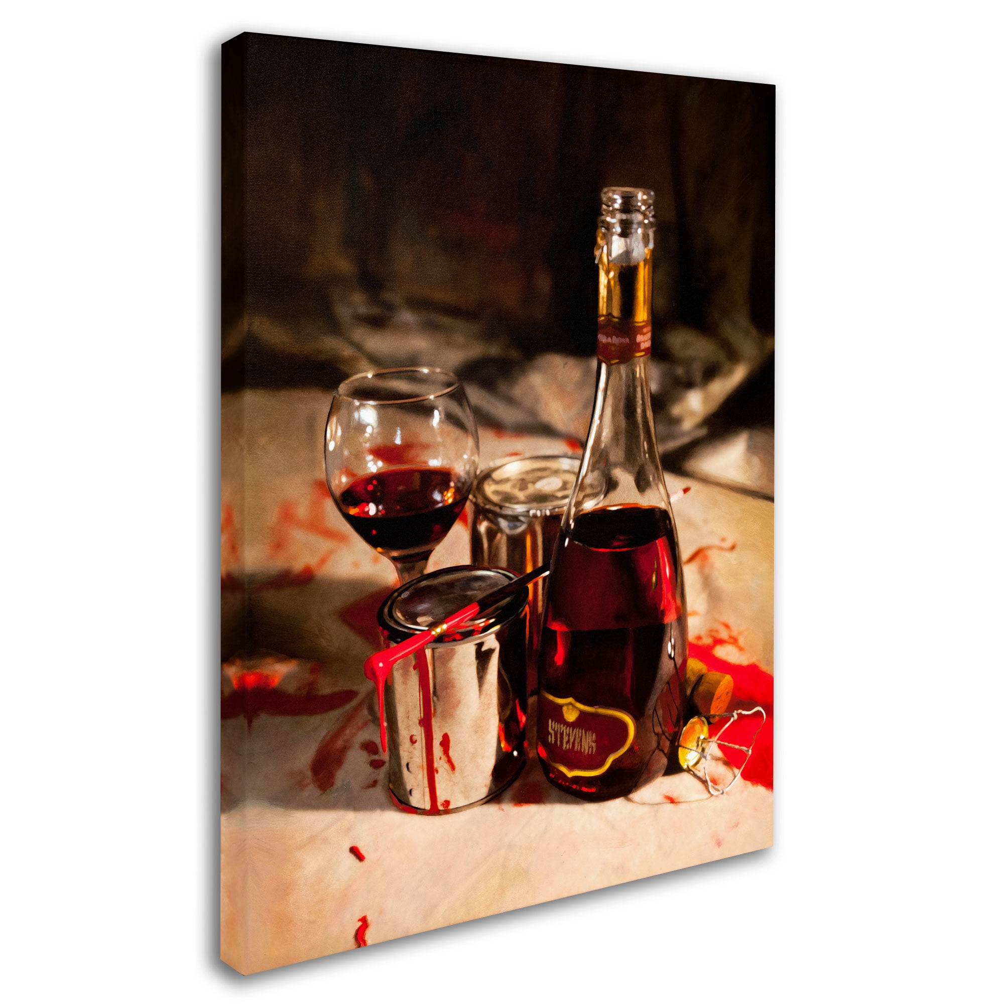 Trademark Fine Art "Red Label Wine" Canvas Art by Roderick Stevens