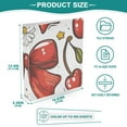 thumbnail image 5 of Red Cherry Bow Flower Hardcover 3 Ring Binder 1.5 inch Round Rings with Interior Pockets Binders Organizer Office School 1 Pack, 5 of 9