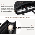 thumbnail image 4 of Bolsa para portátil RAINSMORE para mujer de 15.6 pulgadas, negra, 4 of 8