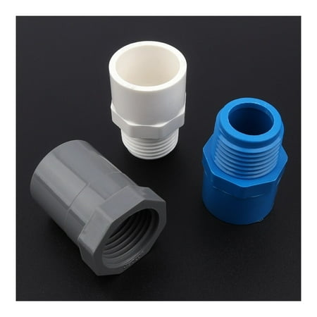 

80pcs 20mm~1/2 Female/Male Thread PVC Pipe Connectors Aquarium Fish Tank Adapter Kitchen Faucet Joints Garden Water Connector -------- Leak Free Connections