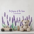 thumbnail image 1 of Adhesivos de pared con flor de lavanda con cita inspiradora, 25 x 70 cm, 1 of 4