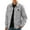 Grey, variant on Men's Lightweight Casual Jacket Slim Fit Long Sleeve Button Up Comfortable Outerwear For Daily Wear And Outdoor Activities Black XXXL