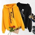 thumbnail image 2 of Sudadera Con Capucha De Manga Larga Que La Ropa De Mujer Con Patrón De Corazónpangjing, 2 of 4