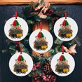 thumbnail image 1 of Xihbxyly Oferta Del Día Ofertas Relámpago Adornos para Árbol de Navidad con Colgante con Patrón Divertido de Papá Noel, 1 of 7