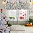 thumbnail image 5 of Spring Floral Curtain Valances for Windows, Kitchen Valance Window Treatments Panel 2 Pack, Country Botanical Watercolor Botanical Rod Pocket Short Curtains for Bathroom Bedroom 42 x 12 Inch, 5 of 8