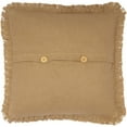 thumbnail image 4 of VHC Brands Burlap Solid Color Cotton Farmhouse Bedding Square 18x18 Filled Pillow, Natural Tan, 4 of 6