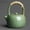 B, variant on Handmade Retro Coarse Pottery Celadon Bamboo Green Trumpet Beam Teapot Chinese Zen Tea Ceremony Portable Tea Infuser