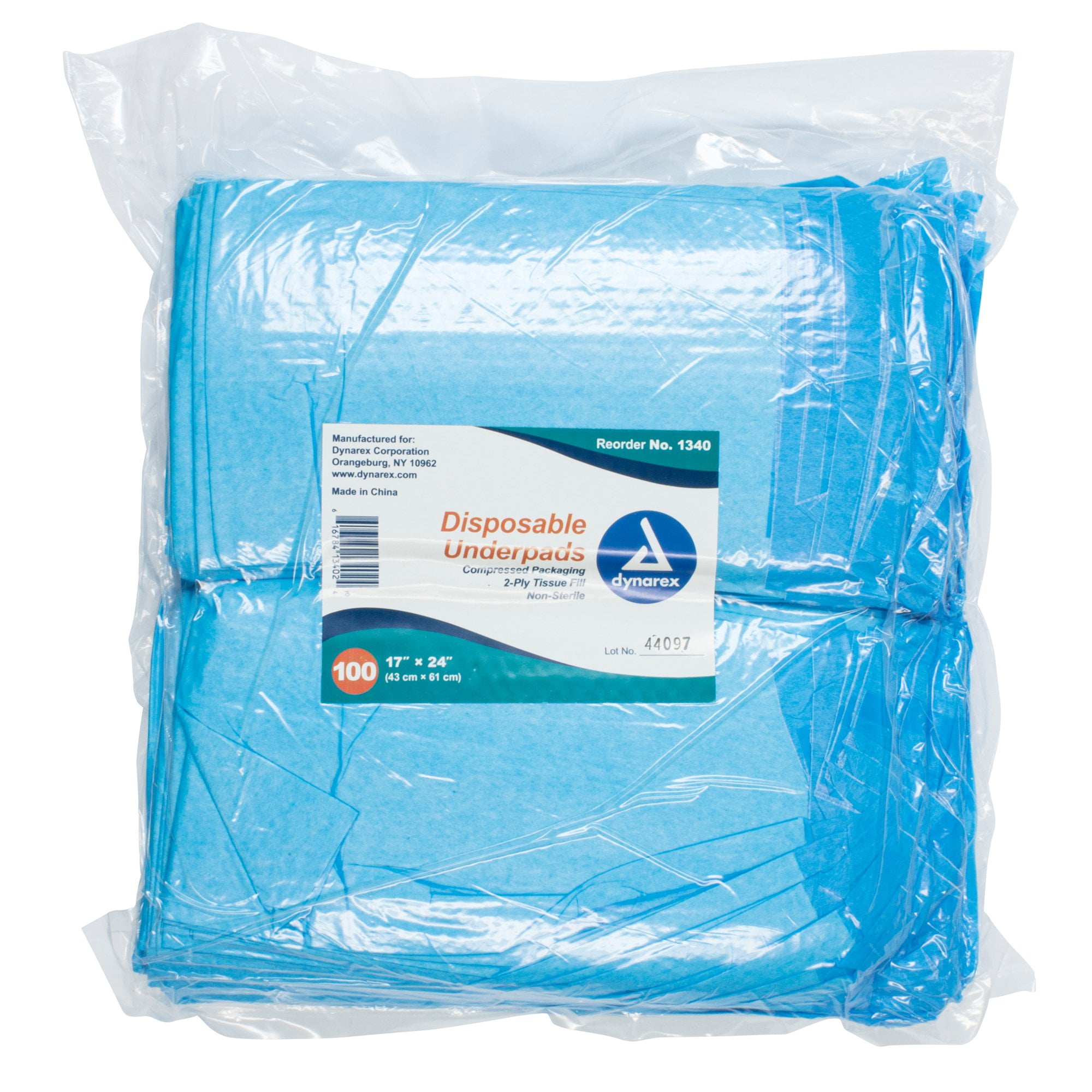 Disposable Dynarex Underpads 23x36 150/cs Chux 1343 Wee Wee Pads FREE SHIPPING 