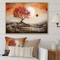 thumbnail image 1 of Designart Large Romantic Landscape framed wall Art, love Tree Landscape Melting Hearts , Romantic Landscape framed wall art decor, Multi-Color Traditional Natural framed wall art, 1 of 5