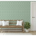 thumbnail image 6 of S4Sassy Peel & Stick Textured Vinyl Wallpaper, Urban Chic Flower Motif Print Contact Paper Waterproof - Green, 25"X 240", Removable Modern Wall Covering For Home Decor In Bedrooms & Living Areas, 6 of 6