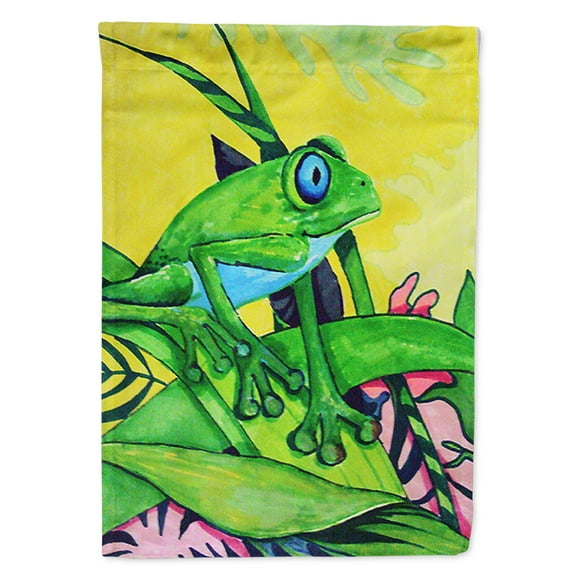 Carolines Treasures PJC1042GF Summer Daze Frog Flag Garden Size  Small multicolor