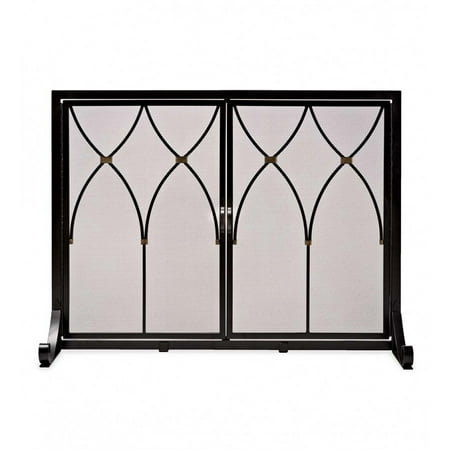 Plow & Hearth Small Winchester Fireplace Screen with Doors