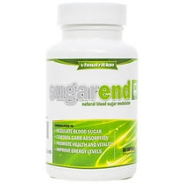 SugarEnd Natural Blood Sugar Support Supplement - Premium Blood Sugar Modulator, Carb & Sugar Blocker - 60 Capsules
