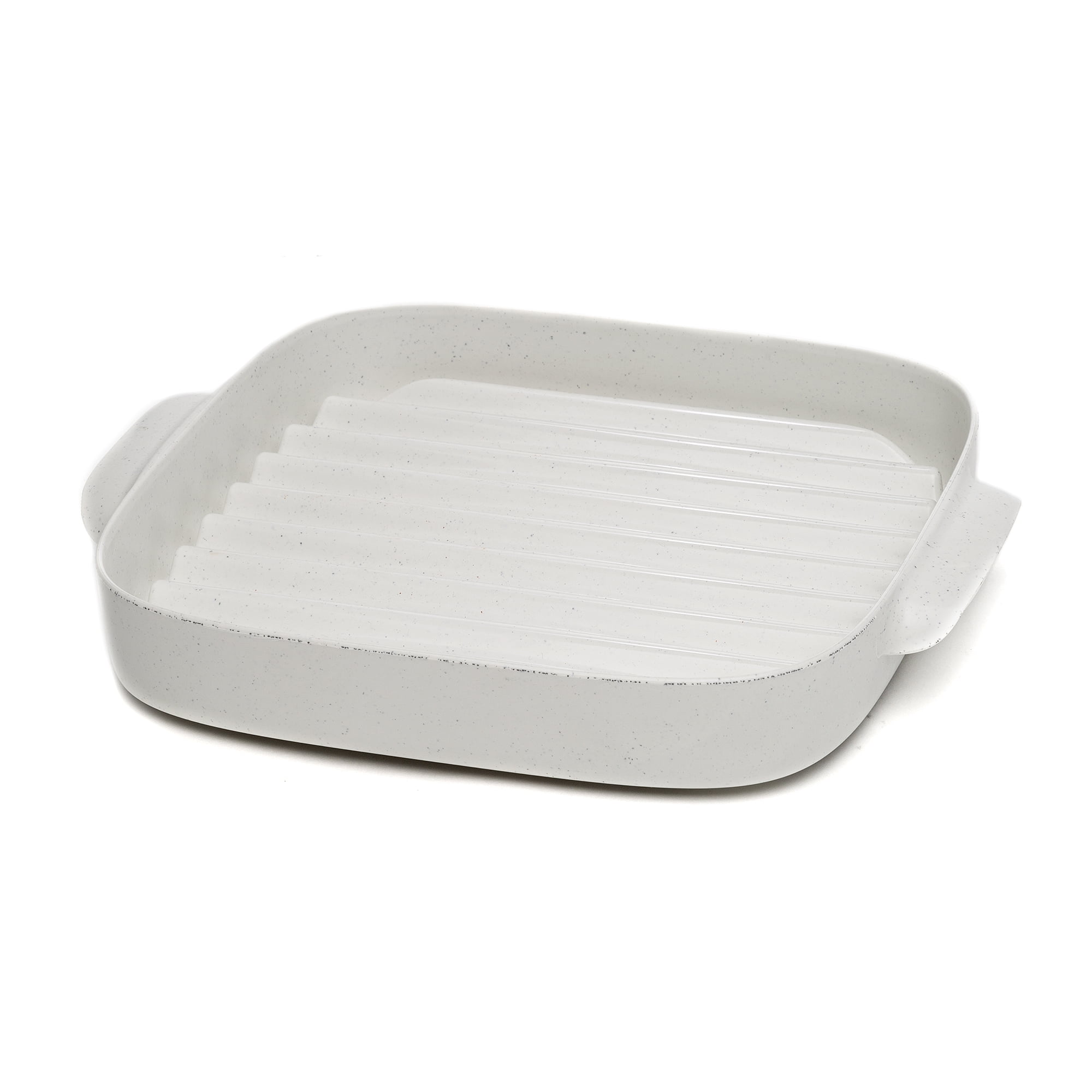 Ecolution Microwave Bacon Cooker Crisper Tray, 8.5”, White Walmart