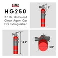 thumbnail image 5 of H3R Performance HalGuard Clean Agent Car Fire Extinguisher - 2.5 lb. Chrome, 5 of 7