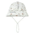 thumbnail image 3 of Penkiiy Cute Animal Print Baby Sun Hat - UPF 50+ Wide Brim Bucket Fishing Cap for Toddler Boys Girls Spring Summer, 3 of 4