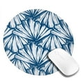 thumbnail image 2 of Disketp Blue Shells Small Mouse Pad 7.9x7.9 Inches,Washable Round Mousepad For Office Laptop Computer,Non-Slip Rubber Base Mouse Pads For Wireless Mouse, 2 of 8