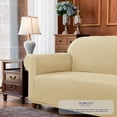 thumbnail image 7 of Subrtex 1-Piece Stretch Sofa Slipcover Non Slip Couch Cover (XL-Sofa, Sand), 7 of 7