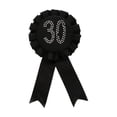 thumbnail image 2 of Cinta Roseta Broche Fiesta de Cumpleaños Favor Soledad 30 Premio Negro 6 piezas, 2 of 8
