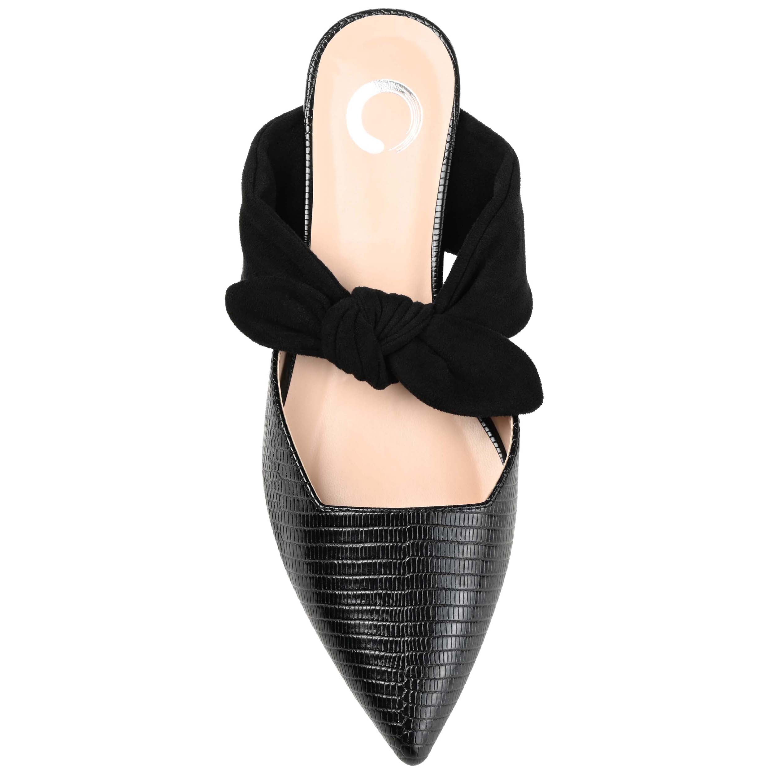 Journee Womens Melora Slip On Pointed Toe Mules Flats