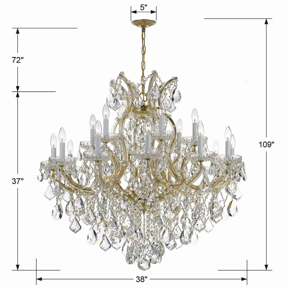Crystorama Lighting - Maria Theresa - Eightteen Light Chandelier in Classic  - Walmart.com