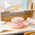 thumbnail image 5 of Plastic Lunch Boxes Large Capacity Insulated Lunch Box with Tote Bag Stainless Steel Portable Food Container Pink(1Pc) by JASKFLY, 5 of 6