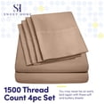 thumbnail image 2 of Juego de sábanas Sweet Home Collection 1500 Supreme Twin XL Taupe, 2 of 7