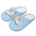 thumbnail image 6 of Uourmeti Cherry Blossom Cute Axolotl Girls Slippers Soft Plush Fuzzy Comfy Non Slip Indoor Outdoor House Shoes Warm Cozy Memory Foam Sole Lightweight Cute, 6 of 6