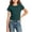 Green, variant on Girls Short Sleeve T-shirts Solid Color Round Neck Summer Basic Tees Casual Kids Tops for 1-15 Years